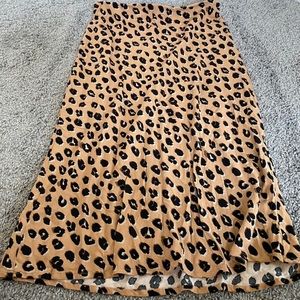 Leopard Midi Skirt